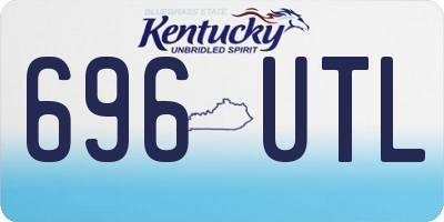 KY license plate 696UTL