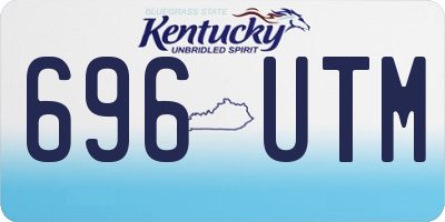 KY license plate 696UTM
