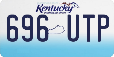 KY license plate 696UTP