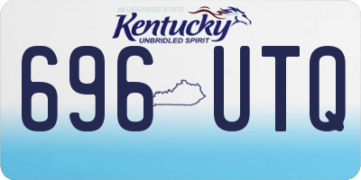 KY license plate 696UTQ