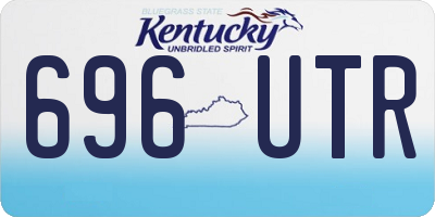 KY license plate 696UTR