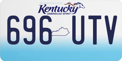 KY license plate 696UTV