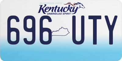 KY license plate 696UTY