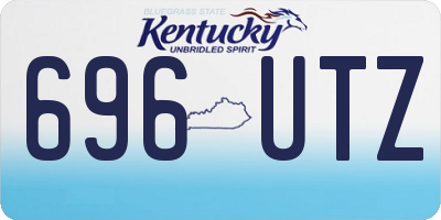KY license plate 696UTZ