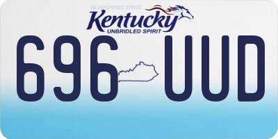 KY license plate 696UUD