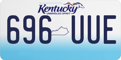 KY license plate 696UUE