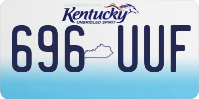 KY license plate 696UUF
