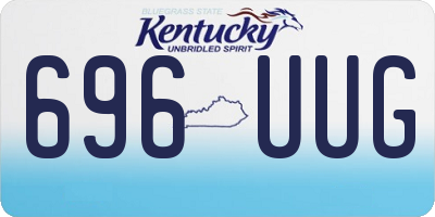 KY license plate 696UUG