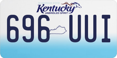 KY license plate 696UUI