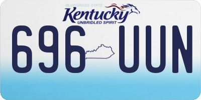 KY license plate 696UUN