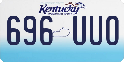 KY license plate 696UUO