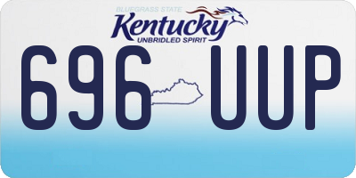 KY license plate 696UUP