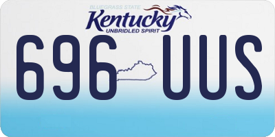 KY license plate 696UUS