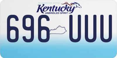 KY license plate 696UUU