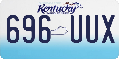 KY license plate 696UUX