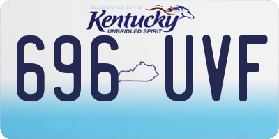 KY license plate 696UVF