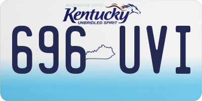 KY license plate 696UVI