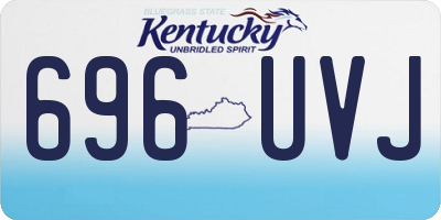 KY license plate 696UVJ