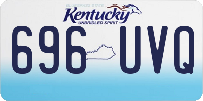 KY license plate 696UVQ
