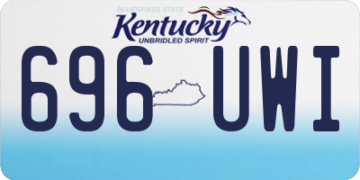 KY license plate 696UWI