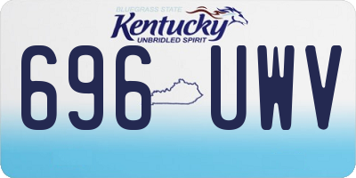 KY license plate 696UWV