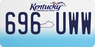 KY license plate 696UWW