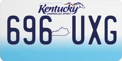 KY license plate 696UXG