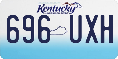 KY license plate 696UXH