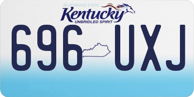 KY license plate 696UXJ