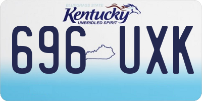 KY license plate 696UXK