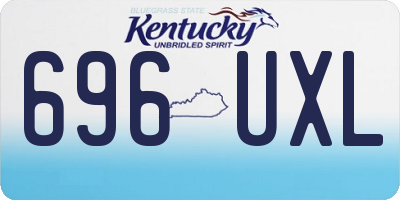 KY license plate 696UXL