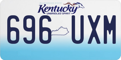 KY license plate 696UXM