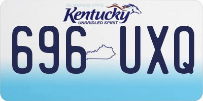 KY license plate 696UXQ