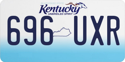 KY license plate 696UXR