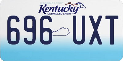 KY license plate 696UXT