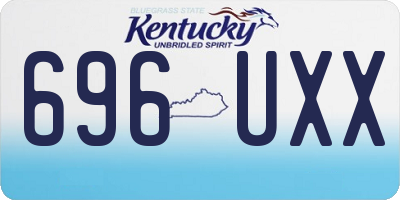 KY license plate 696UXX