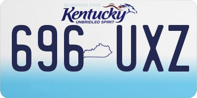 KY license plate 696UXZ