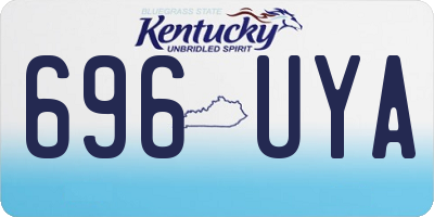 KY license plate 696UYA