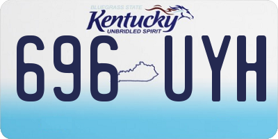 KY license plate 696UYH