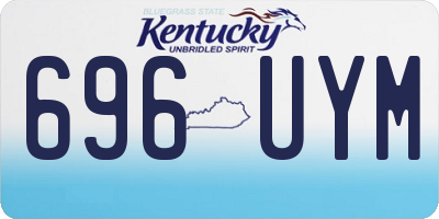 KY license plate 696UYM
