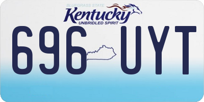 KY license plate 696UYT