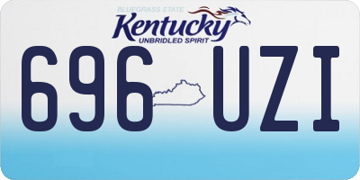 KY license plate 696UZI