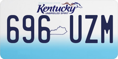KY license plate 696UZM