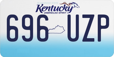 KY license plate 696UZP