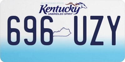 KY license plate 696UZY