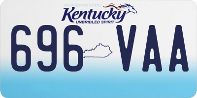 KY license plate 696VAA