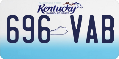 KY license plate 696VAB