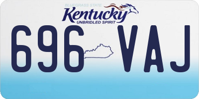 KY license plate 696VAJ