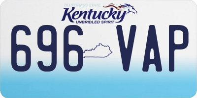 KY license plate 696VAP