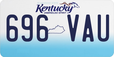 KY license plate 696VAU